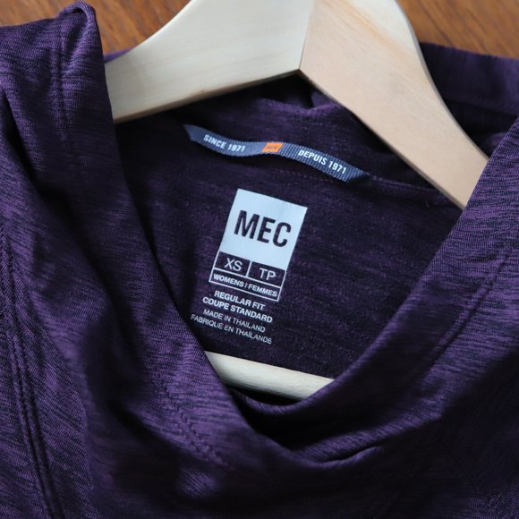 MEC Athletic Sweatshirt Hooded XS Purple - Picture 5 of 6